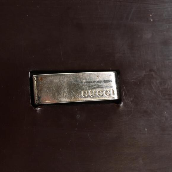 GUCCI Shoulder Bag Patent Leather Brown Silver 002 2046 002 2046 - Picture 16 of 16